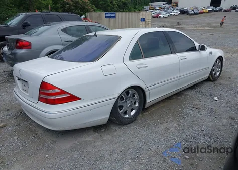 2001 Mercedes-Benz S 430 from USA, damaged, VIN WDBNG70JX1A141042